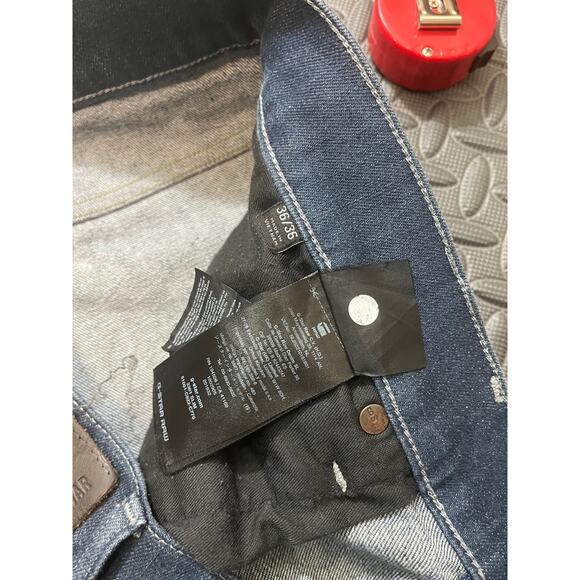 G-STAR RAW 3301 SLIM MEN'S JEANS BUTTON FLY BLUE PANTS 36 X 36 - Picture 5 of 12